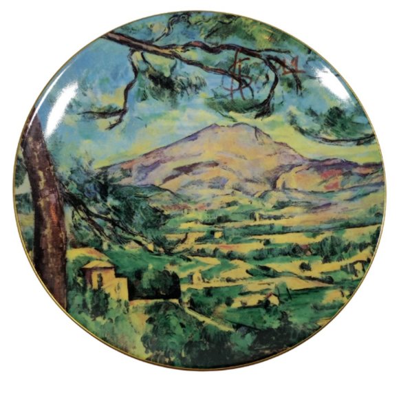 View Of Monte Sainte Victoire plate